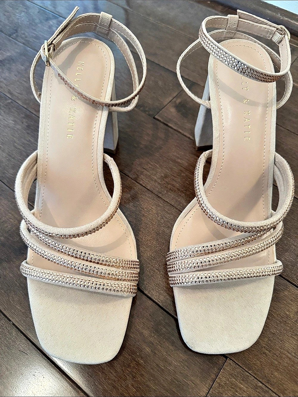 Kelly & Katie Cadene Sandal Rhinestone Heels